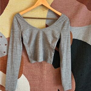 lululemon athletica Gray Long Sleeve Top